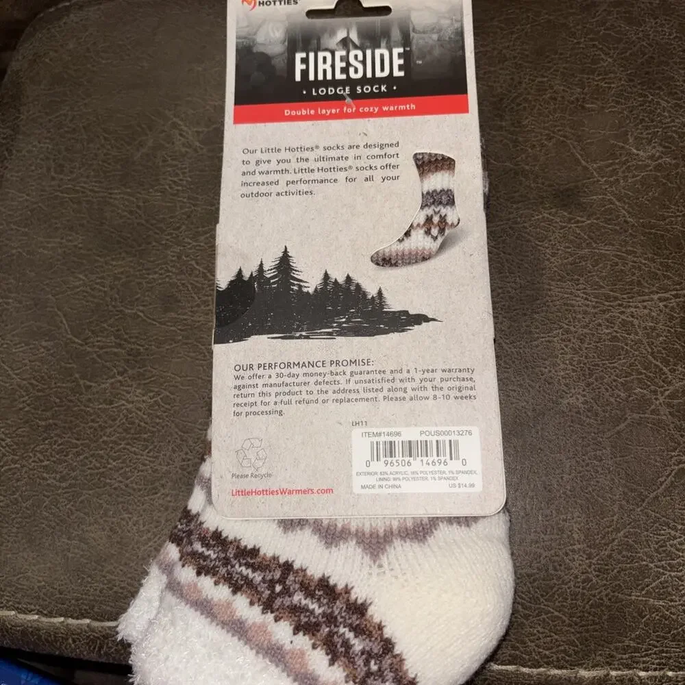 Fireside Women's Lounge Socks Size 5-10 Women’s Aloe Vera NWT Little Hotties